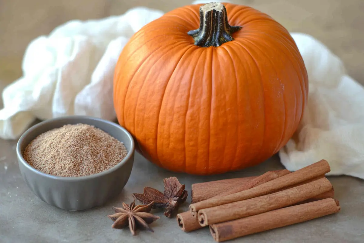 Fresh pumpkin with spices and egg substitute