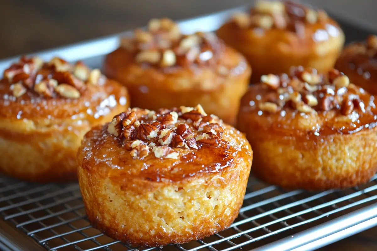 French toast muffins in a tray