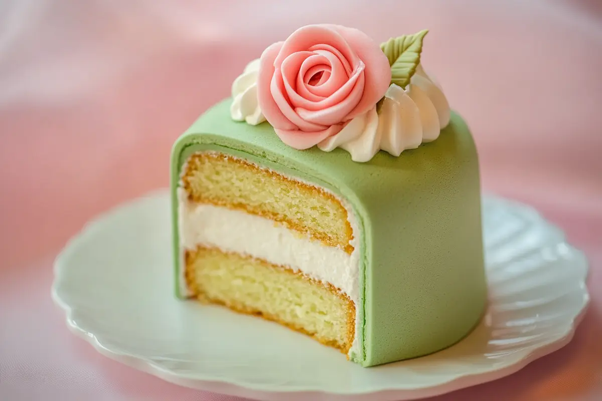 Princess Cake layers close-up