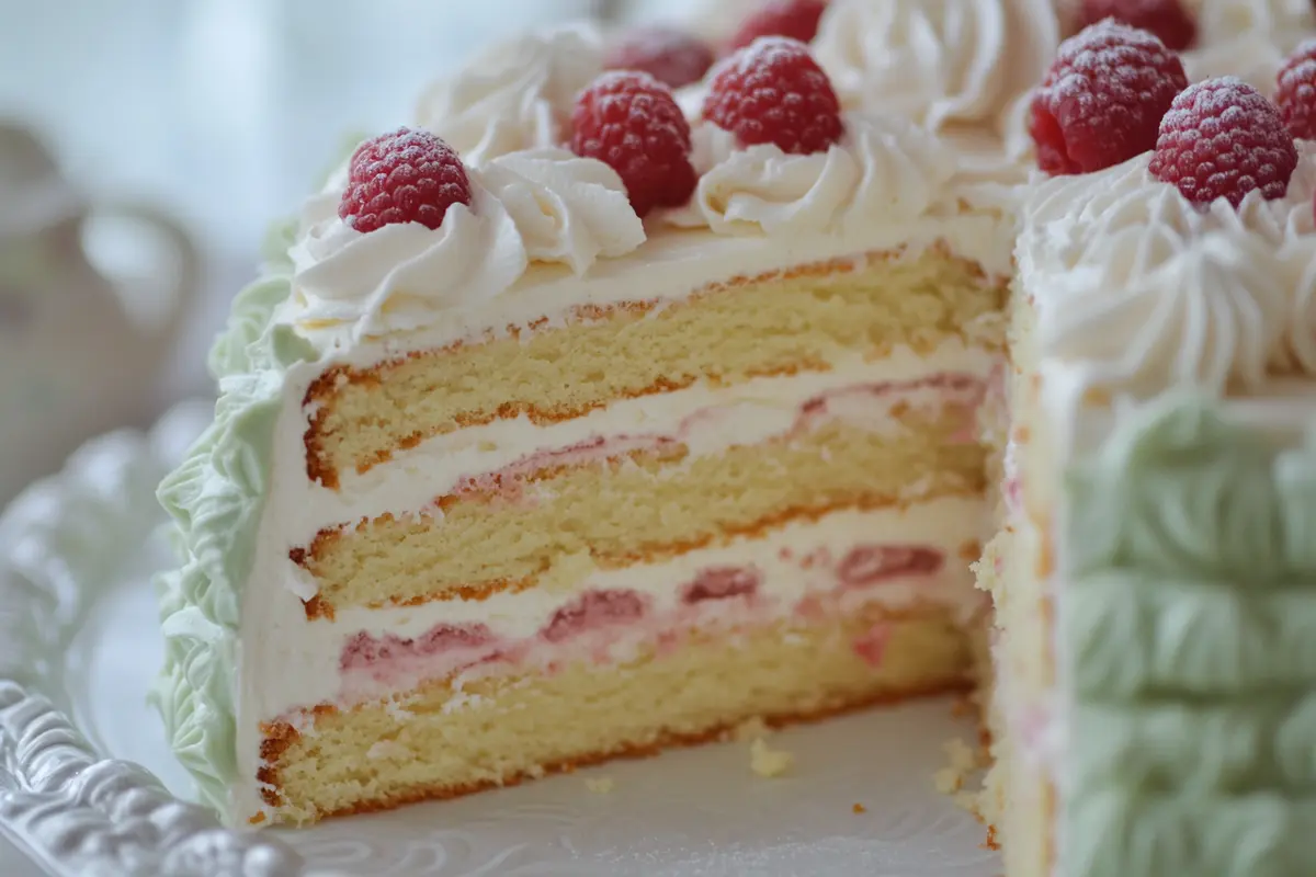 Princess cake close-up