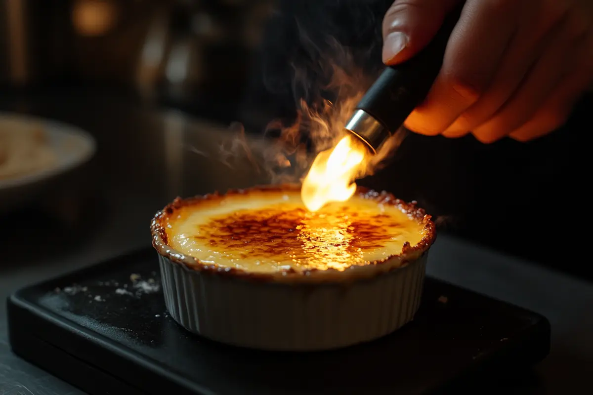 How to torch crème brûlée evenly