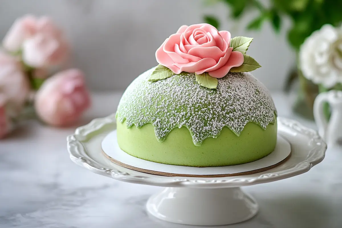 Swedish Princess Cake with Green Marzipan